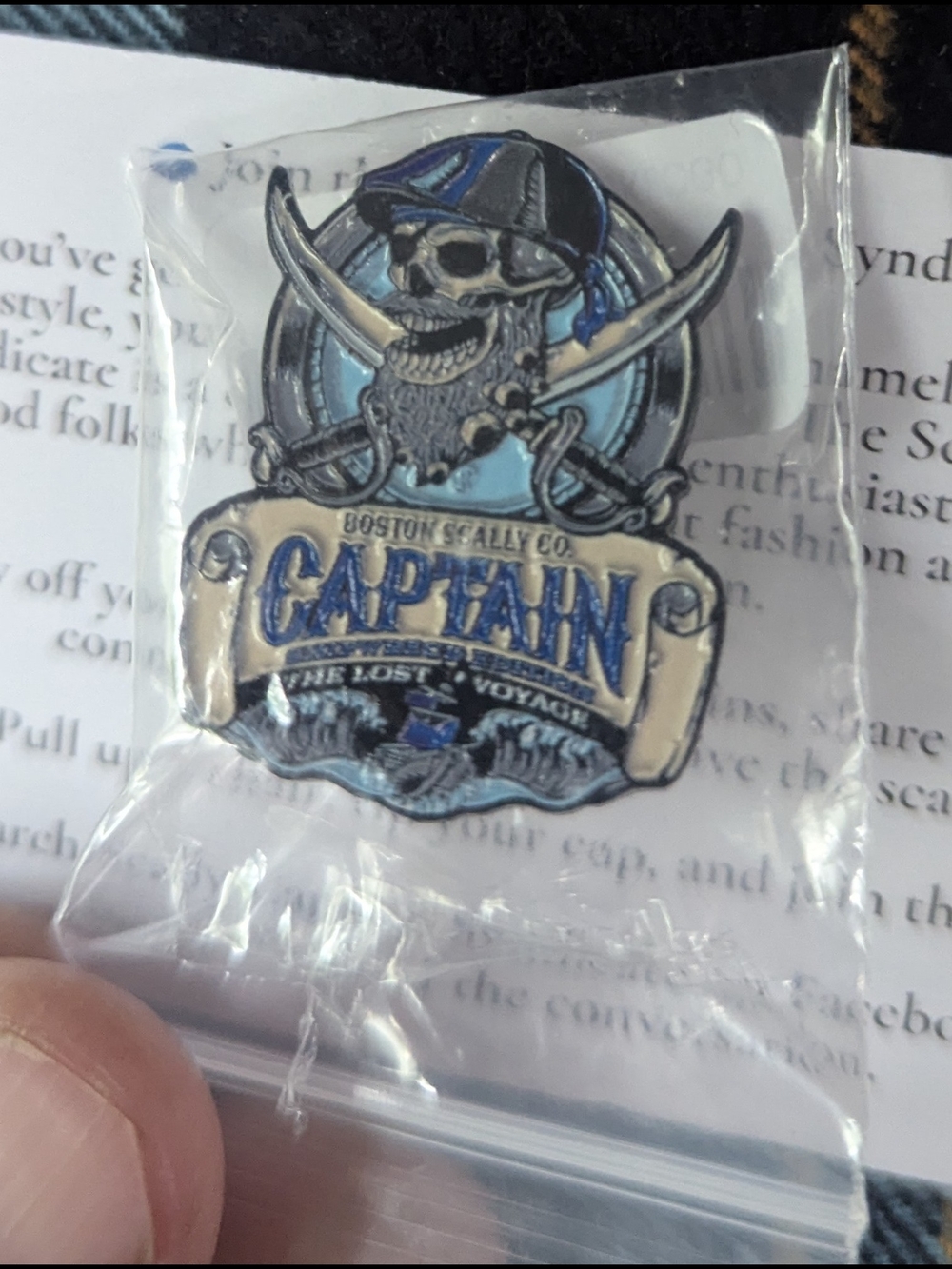 Boston Scally Co. THE CAPTAIN SHIPWRECK EDITION: LOST VOYAGE CAP PIN